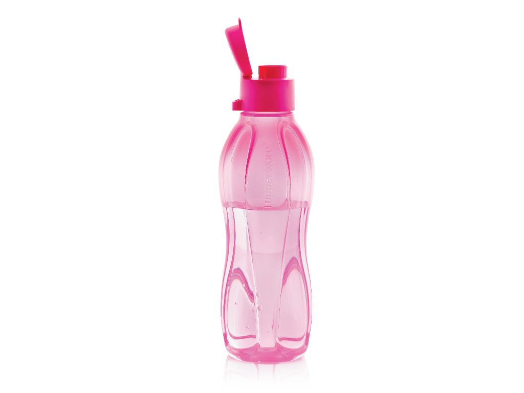 Эко-бутылка (500 мл) в розовом цвете с петелькой