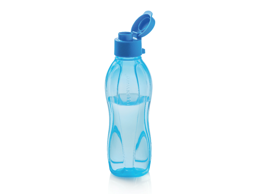 Эко-бутылка (500 мл) в голубом цвете с петелькой